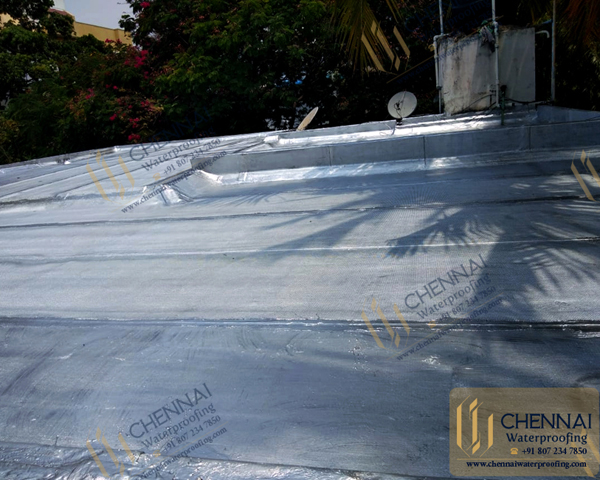 Building Terrace - Terrace Bitumen Waterproofing Treatment, Adyar, Chennai