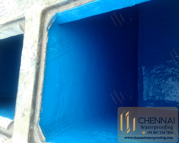 Water Tank Waterproofing - Epoxy Oilbase Waterproofing Treatment, Velachery, Chennai