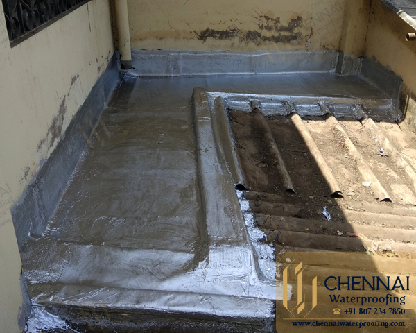 Bathroom Waterproofing - Bathroom Tile Joint EpoxBuilding Terrace Waterproofing - Asbestos Sheet Bitumen Waterproofing, Perungudi, Chennaiy Waterproofing, VGN Mahalashmi Nagar, Thiruverkadu