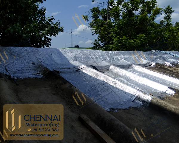 Building Terrace Waterproofing - Asbestos Sheet Bitumen Waterproofing, Perungudi, Chennai