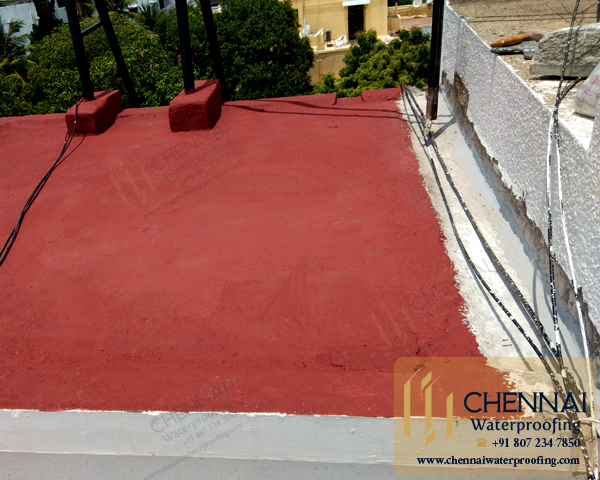Building Terrace Waterproofing - Terrace Expand Joint Chemical Waterproofing, Brindavan Apartment, Adyar, Chennai