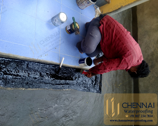 Building Terrace Waterproofing, Terrace Expand Joint Chemical Waterproofing, AGS Colony, Kottivakkam, Chennai