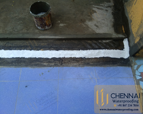 Building Terrace Waterproofing, Terrace Expand Joint Chemical Waterproofing, AGS Colony, Kottivakkam, Chennai