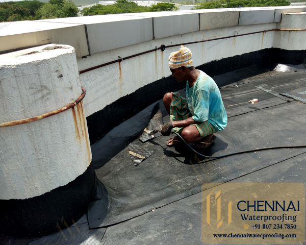 Building Terrace Waterproofing - Terrace Bitumen Waterproofing, Mahindra City, Chengalpattu